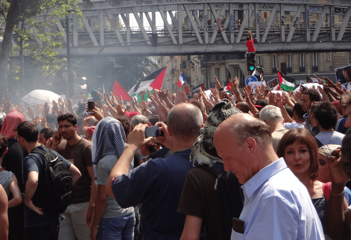 Manifestation interdite à Paris 19 juillet 2014 1