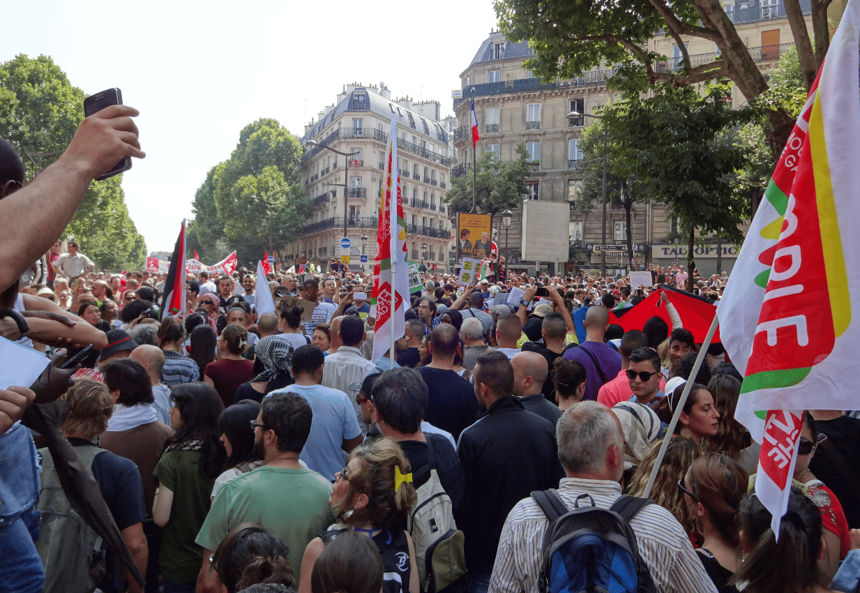 Manifestation interdite à Paris 19 juillet 2014 5