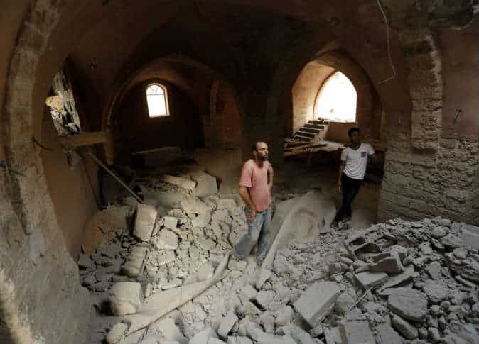 Les ruines de la mosquée Al-Omari de Gaza 5