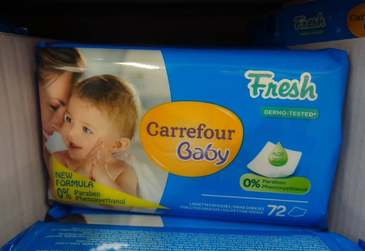Lingettes pour bébé made in Israël chez Carrefour d'Evry 6