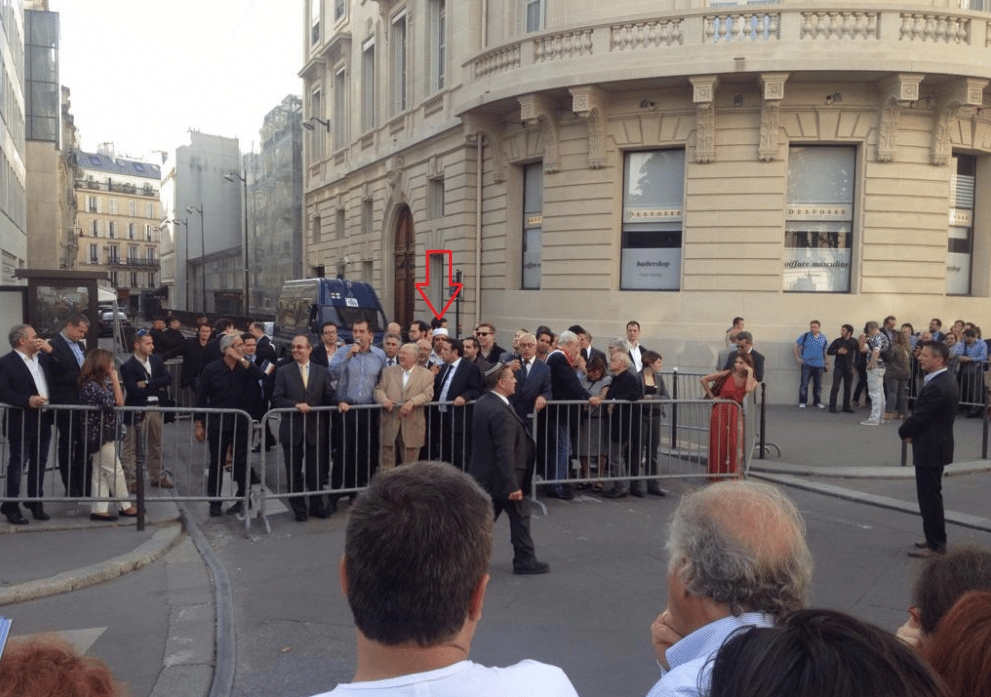 Rachid Birbach à la manifestation de soutien à Israël à Paris