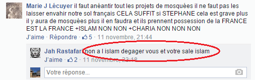 Page Facebook anti mosquée Strasbourg 2