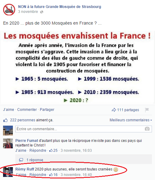Page Facebook anti mosquée Strasbourg 20