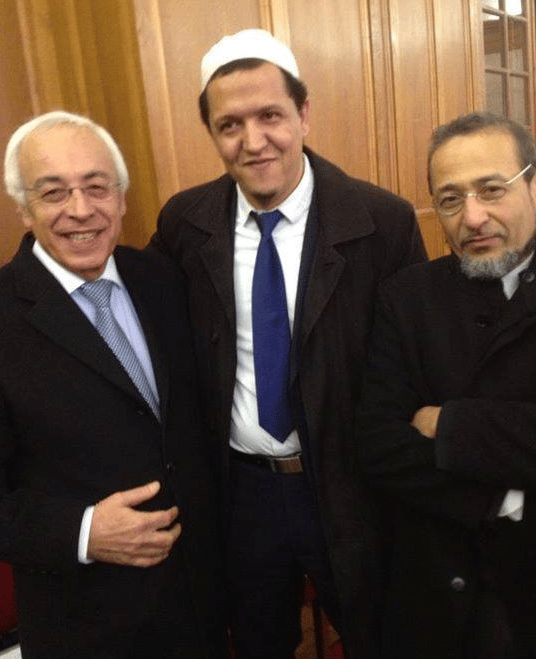 Tareq Oubrou Chalghoumi et l'ambassadeur d'Israël