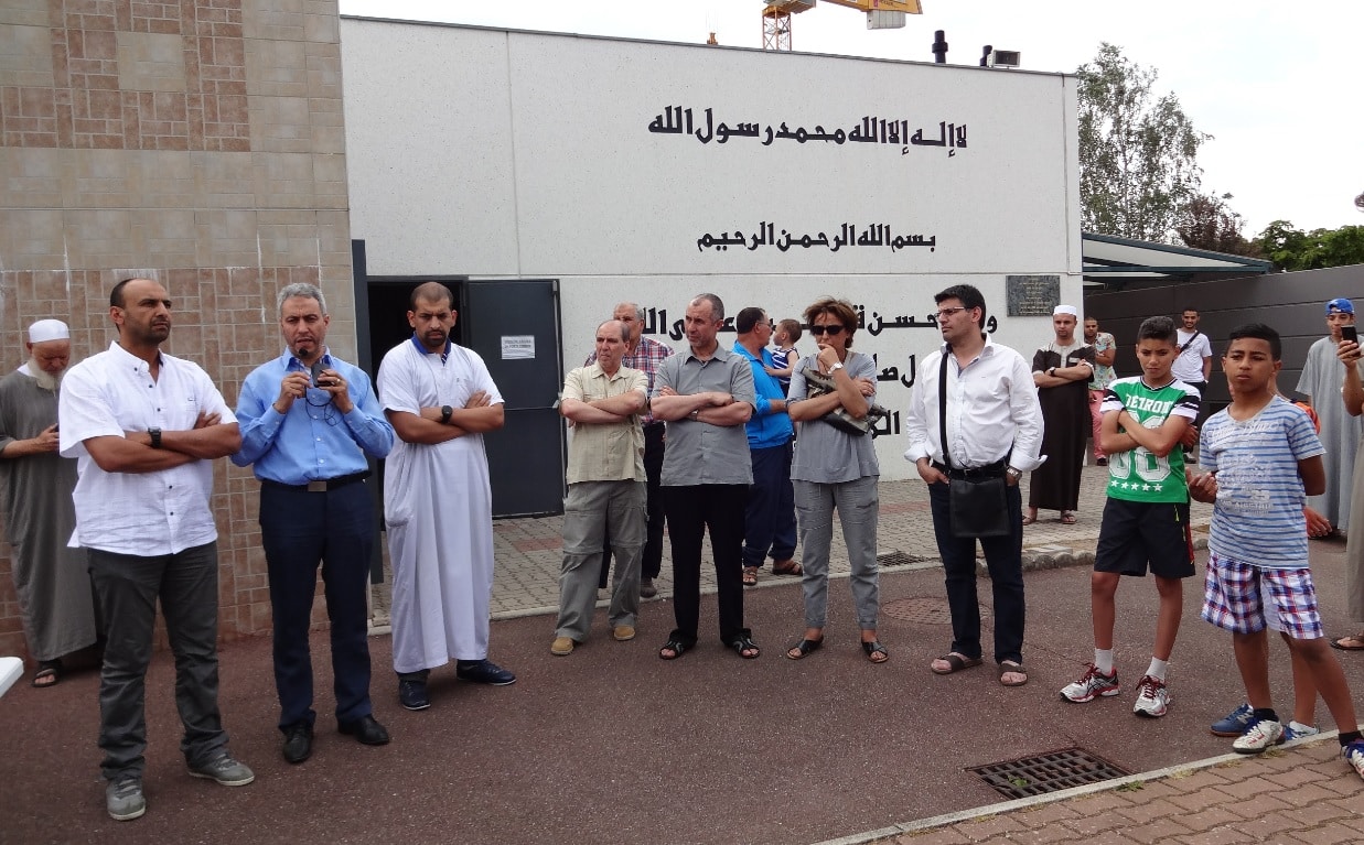 Rassemblement soutien mosquée Kouba de Mulhouse