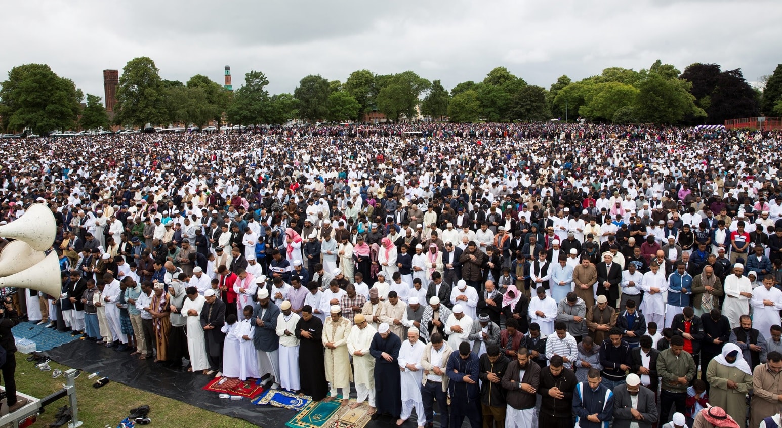 60000 musulmans se rassemblent à Birmingham pour la prière de l'Aïd El Fitr
