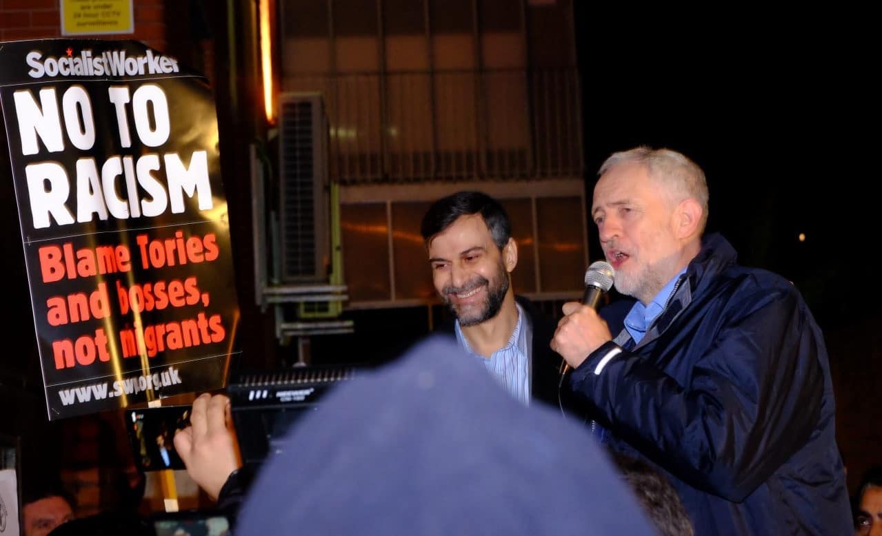 Jeremy Corbyn en soutien à la mosquée de Finsbury Park