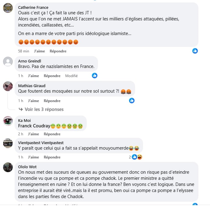Commentaires CNews mosquee Morlaix